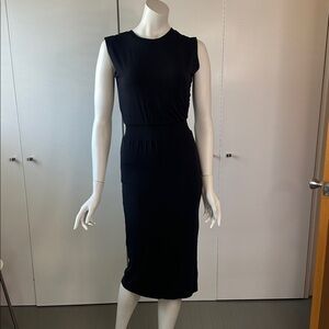 Athleta Santorini Cinch Dress Black XXS